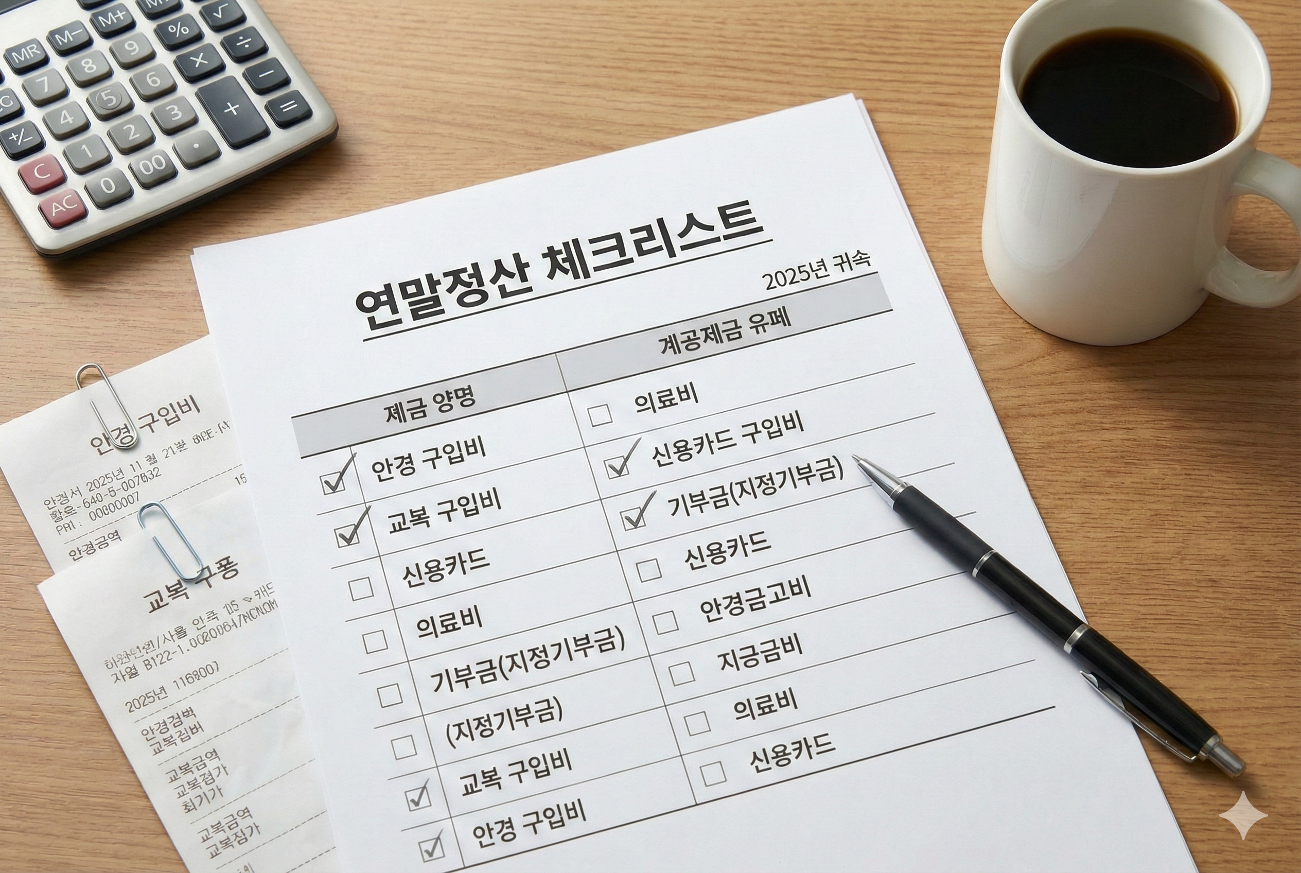 2026 연말정산 체크리스트
