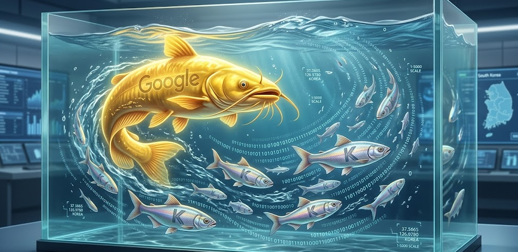 메기효과 - 구글 지도 1:5000 반출 허가 경제 효과